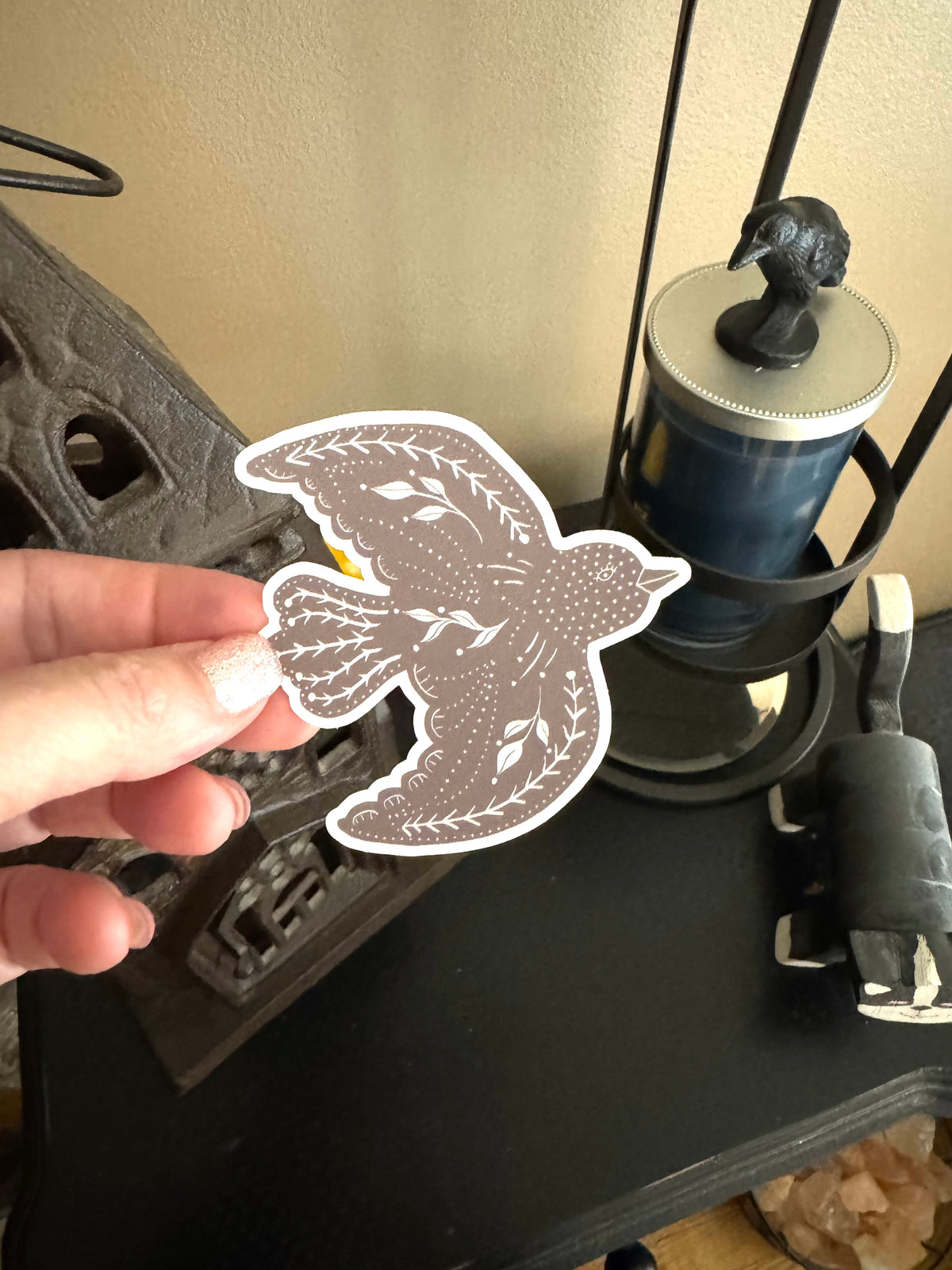 Heather Smoke - Matte Vinyl Sticker