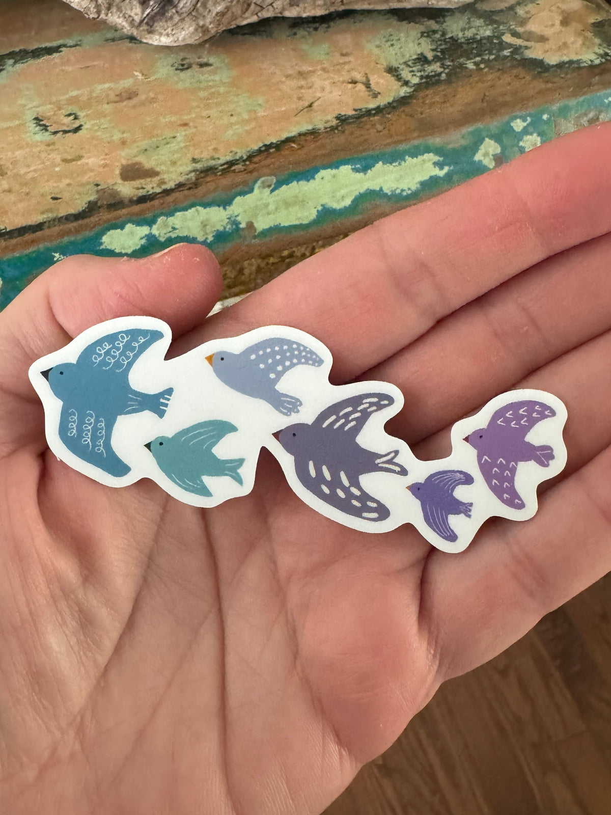 Songbird Flock Vinyl Sticker-Twilight