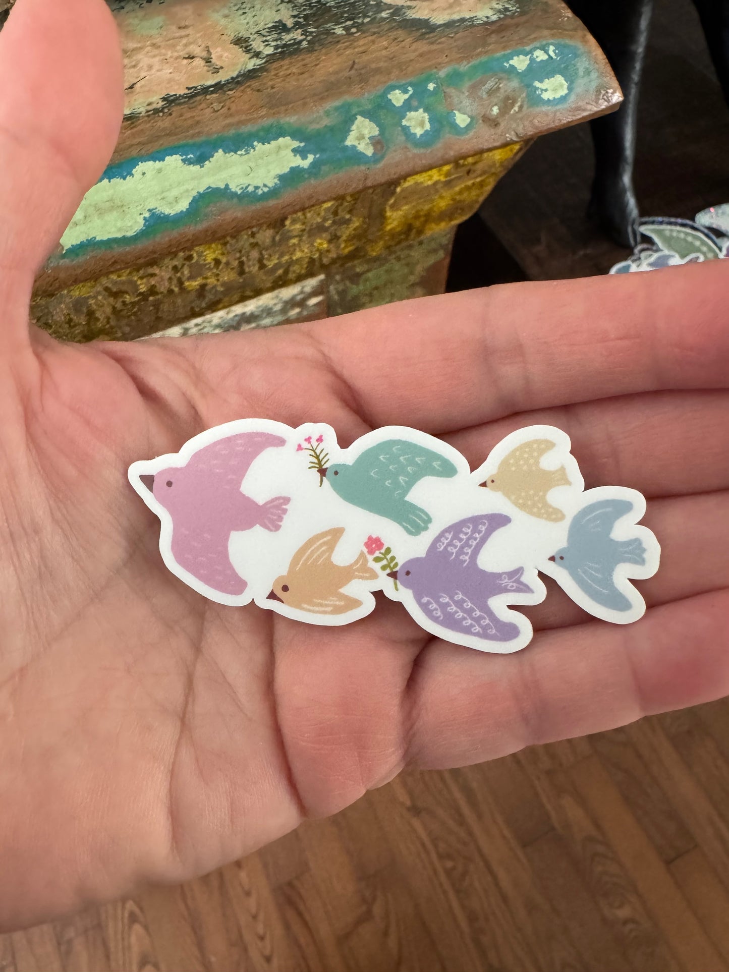 Songbird Flock Vinyl Sticker-Classic
