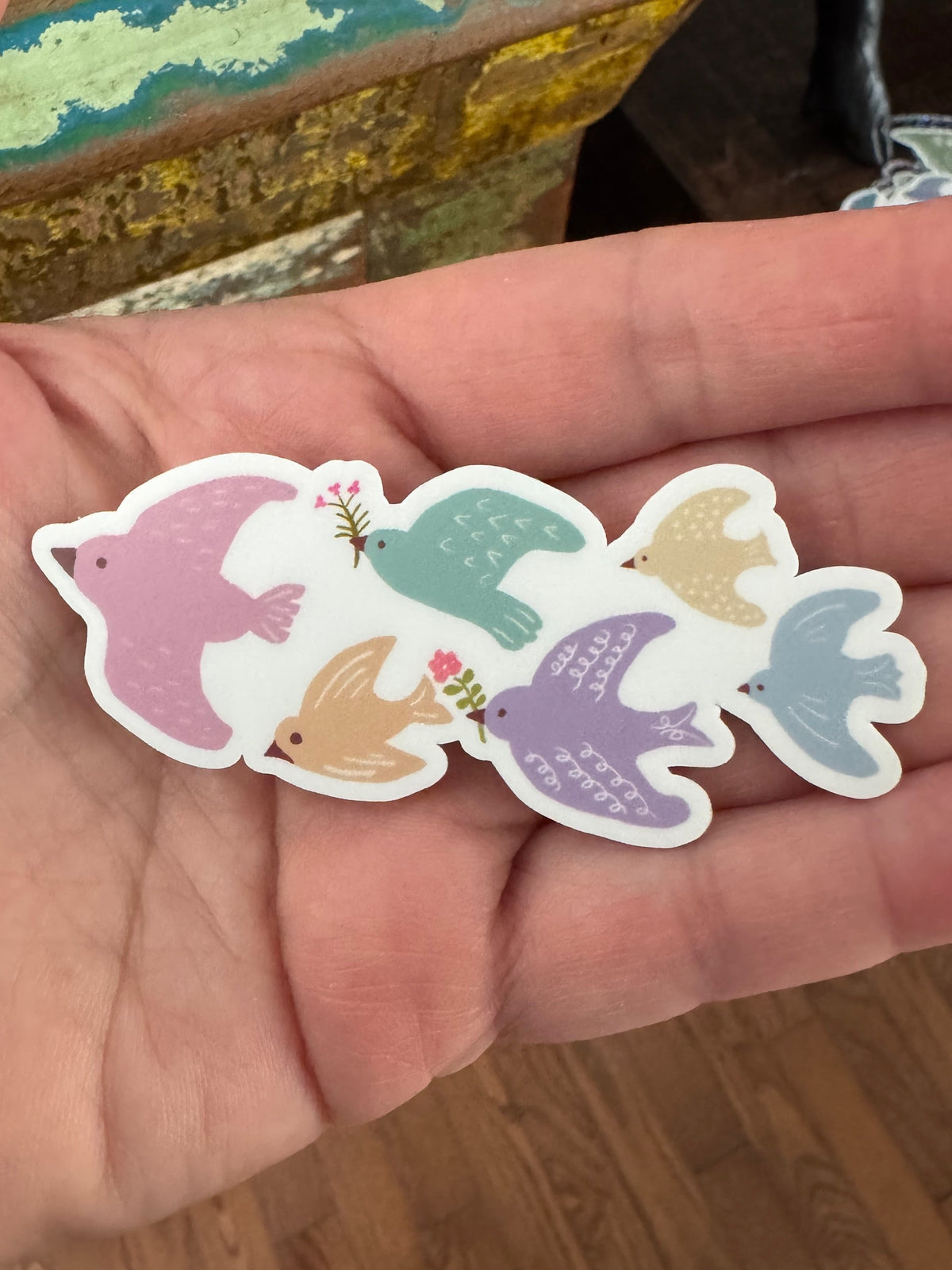 Songbird Flock Vinyl Sticker-Classic