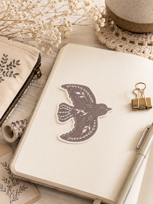 Heather Smoke - Matte Vinyl Sticker