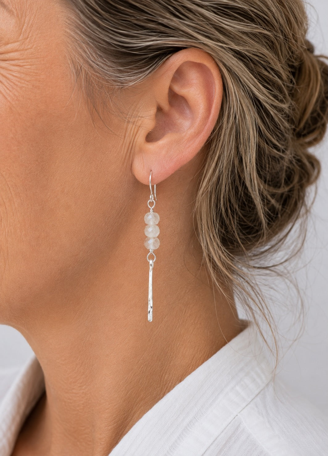 Sticks & Stones Earrings | Moonstone
