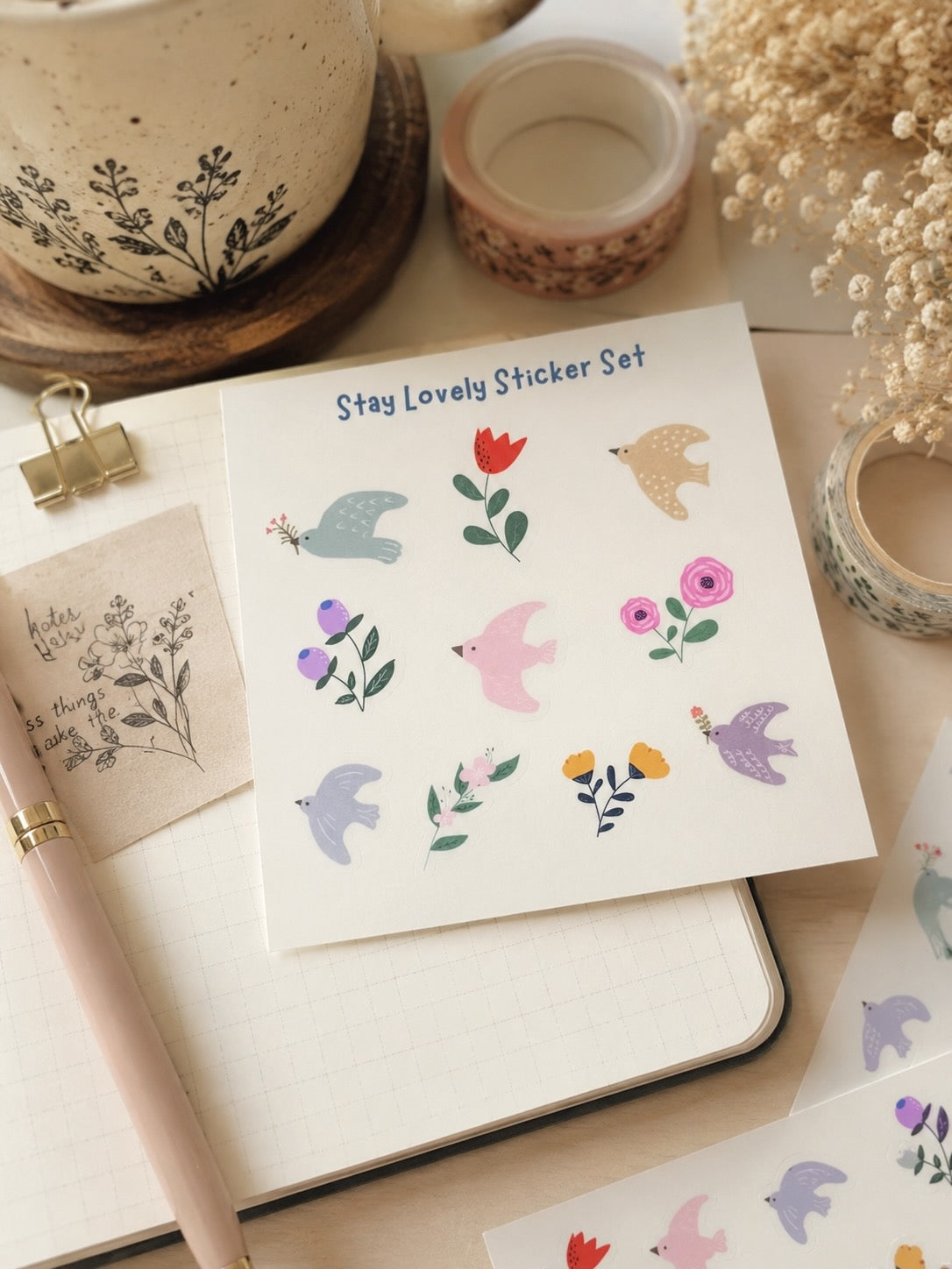 Stay Lovely Sticker Sheet