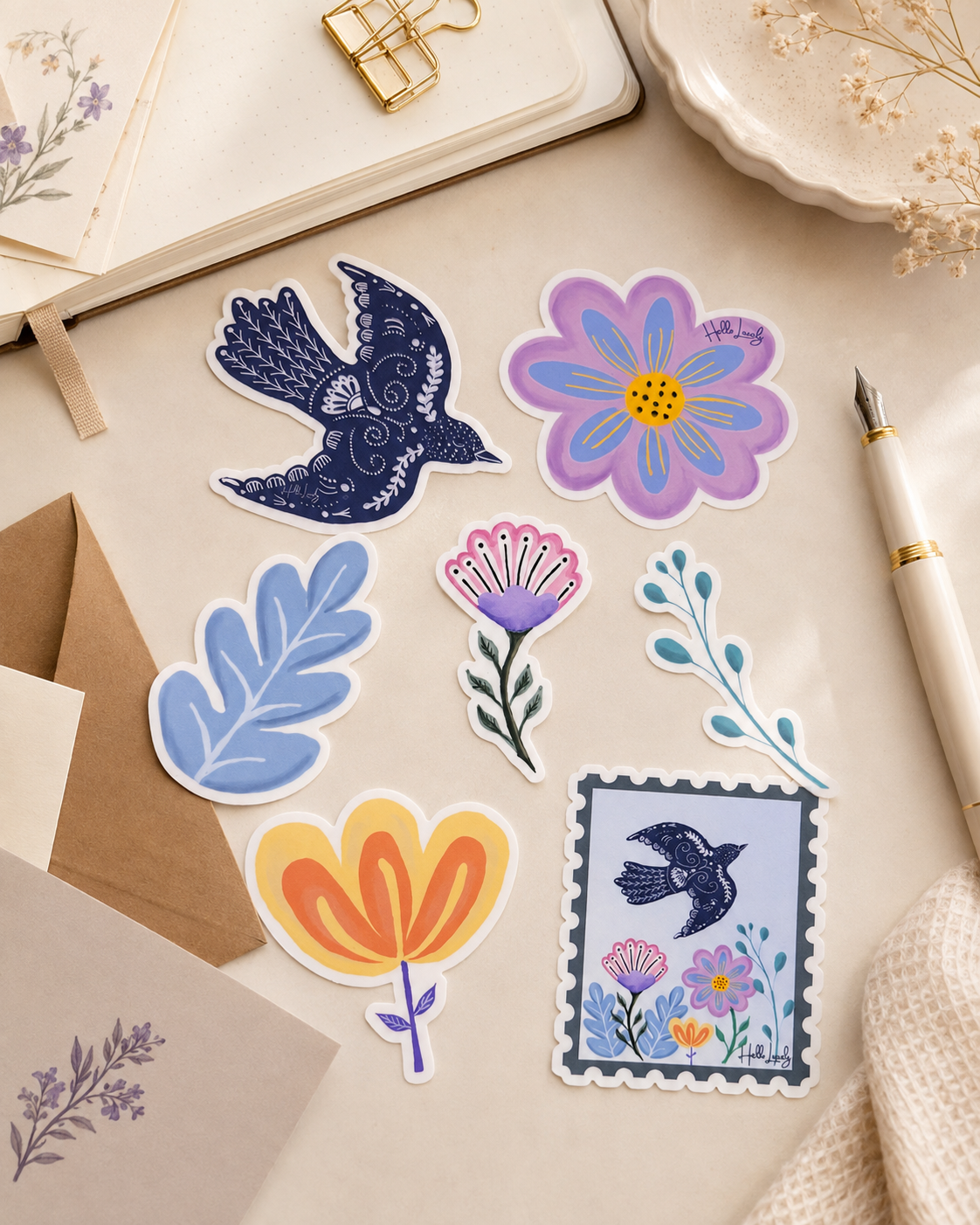 Folk Garden Sticker Pack