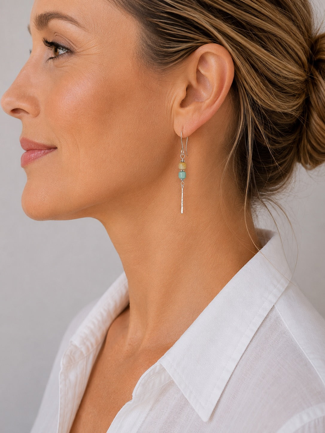 Sticks & Stones Earrings | Amazonite