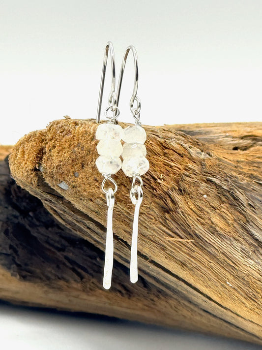 Sticks & Stones Earrings | Moonstone