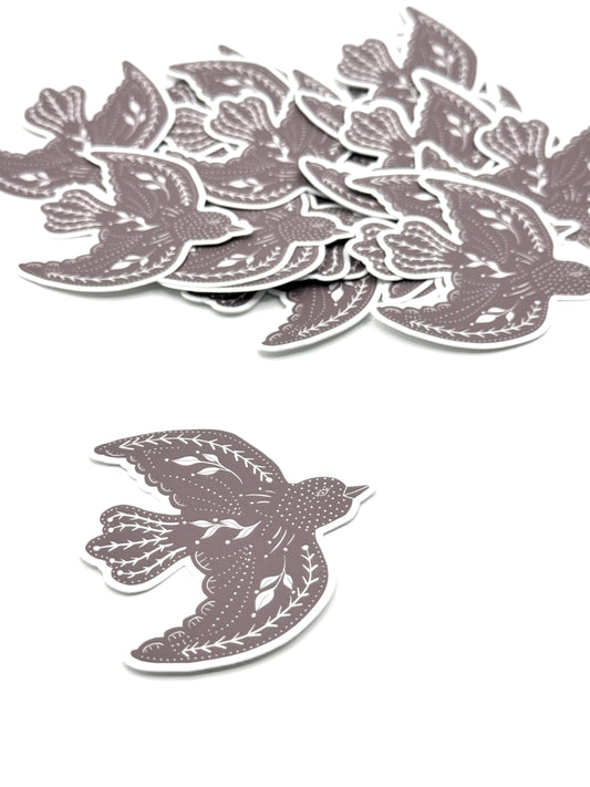 Heather Smoke - Matte Vinyl Sticker