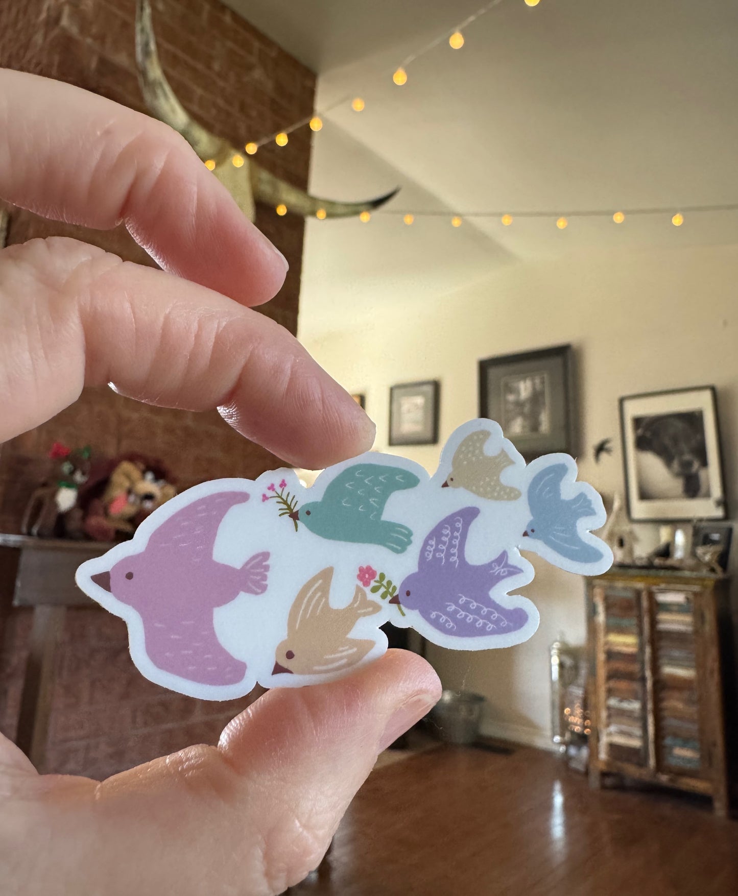 Songbird Flock Vinyl Sticker-Classic