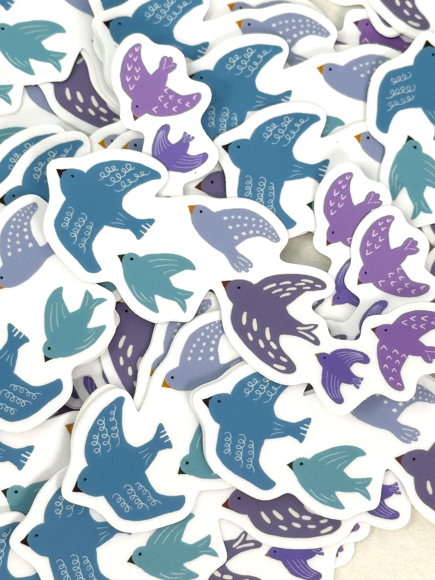 Songbird Flock Vinyl Sticker-Twilight