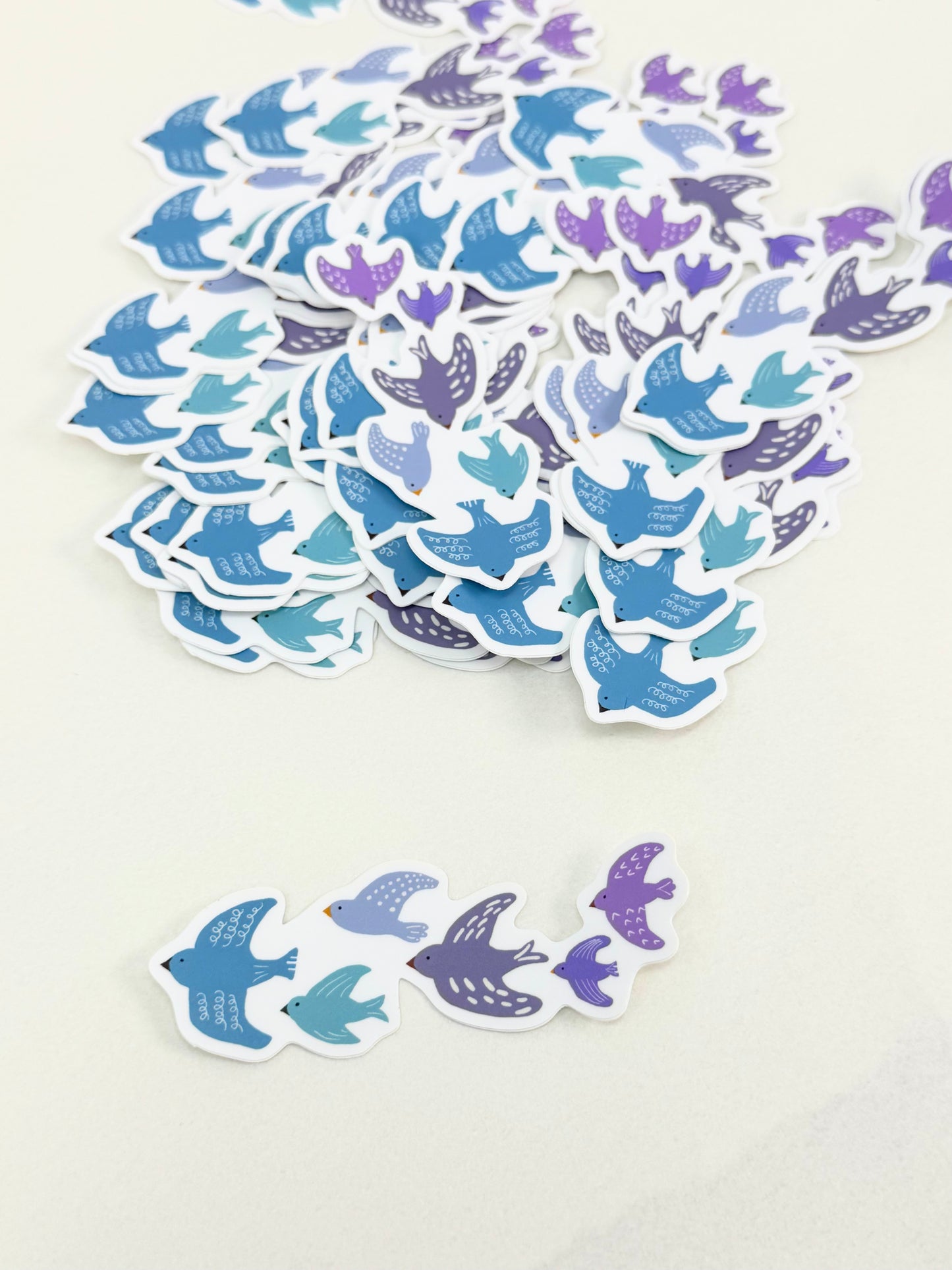 Songbird Flock Vinyl Sticker-Twilight