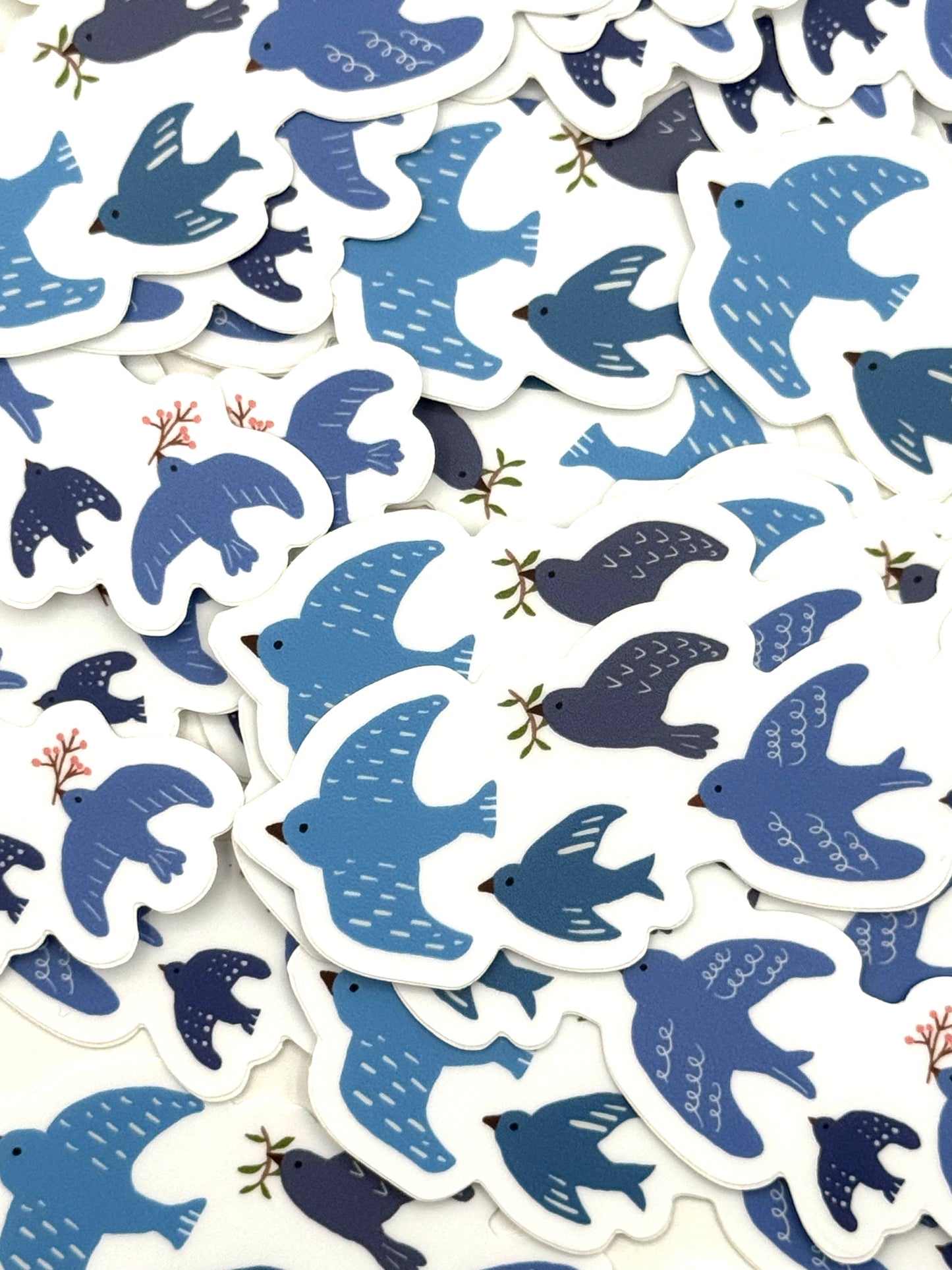 Songbird Flock Vinyl Sticker-Morning Sky